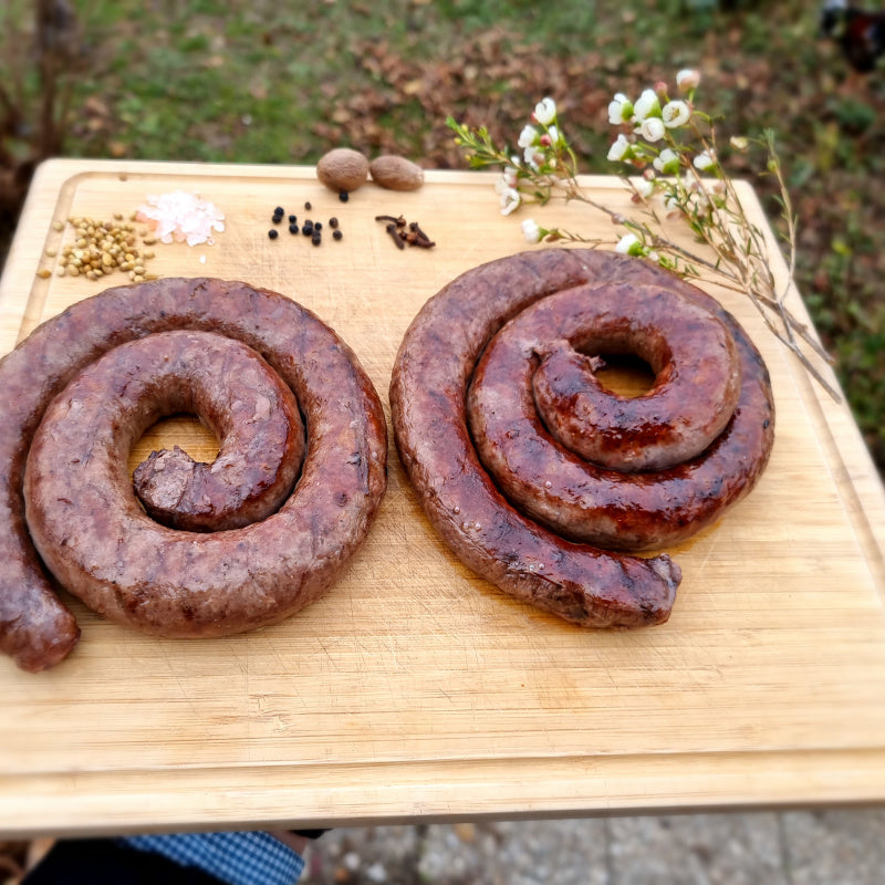 Traditional South African boerewors